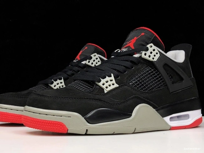 Rep LUCY BLACK JORDAN 4 RETRO 308497-060 CEMENT 0723